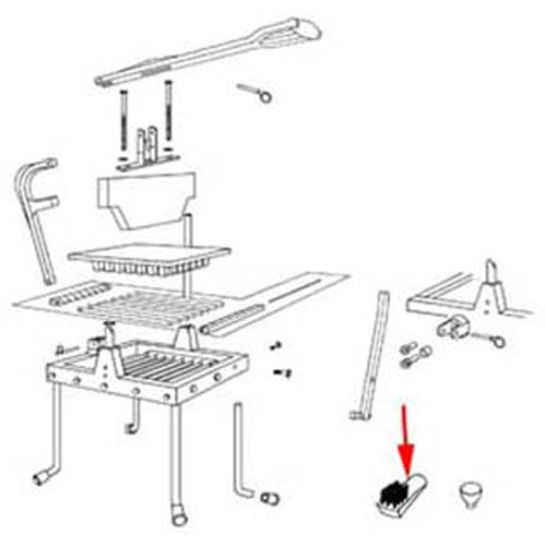 VOL4425 Vollrath - Lettuce Cutter Cleaning Brush alternate view 1 VOL4425 Vollrath - Lettuce Cutter Cleaning Brush alternate view 1
